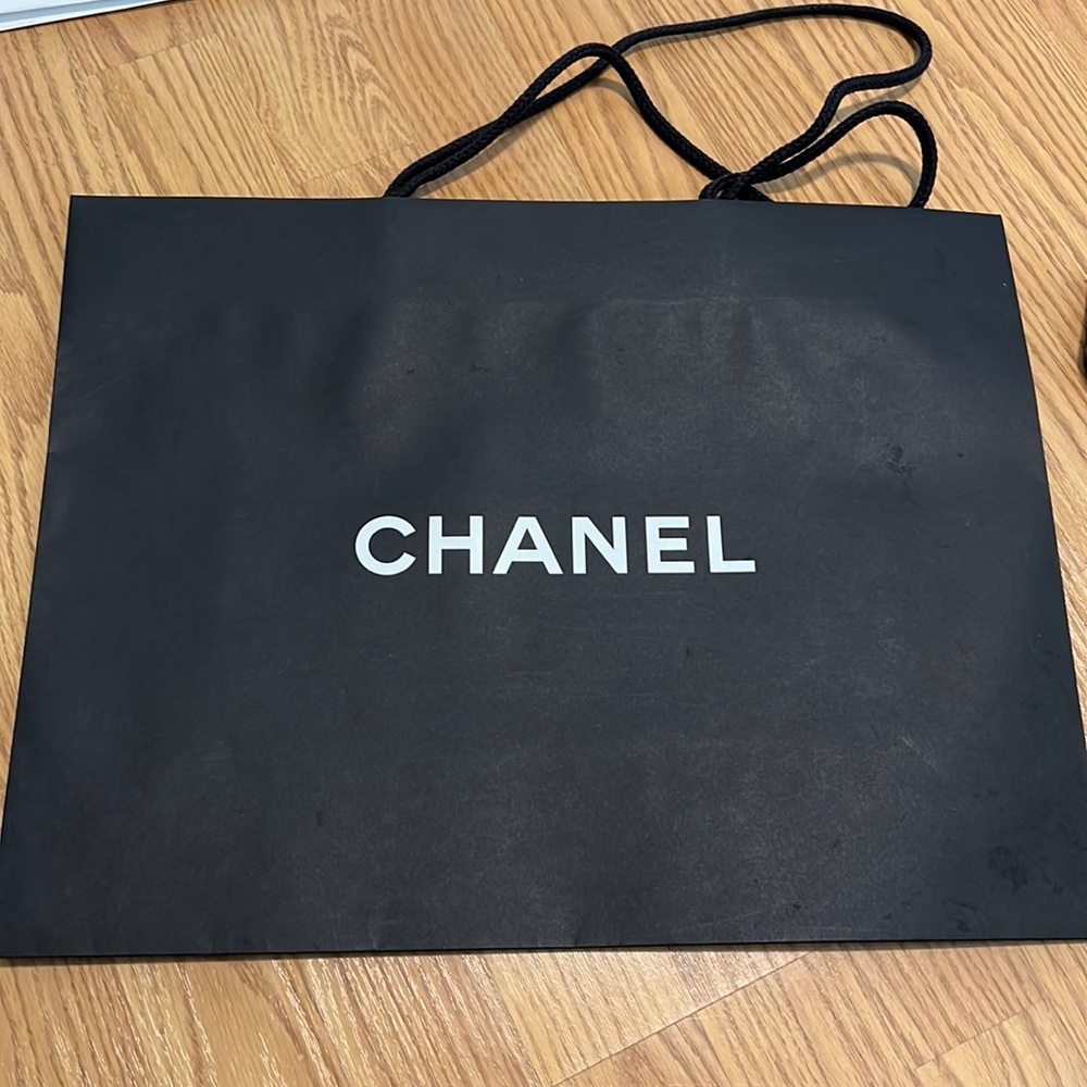 Chanel paper shopping bag